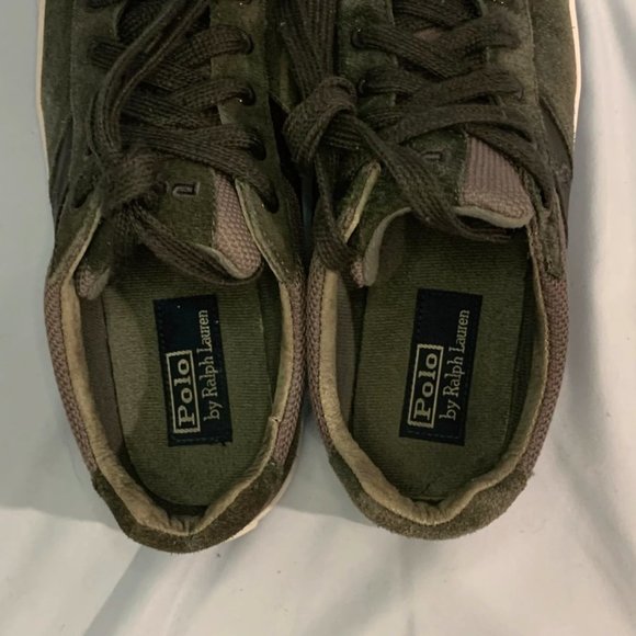 POLO Ralph Lauren-“Hanford” Suede Grey/Black Men’s Fashion Sneakers 9.5 main image 5